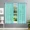 Mint Green, variant on Gorgeous Home Linen 2-pc Semi-Sheer Mint Green Faux Silk See-Through Curtain Rod Pocket Panels 55" wide x 63" long each pc