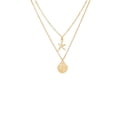 thumbnail image 2 of YYKihy Layered Necklace Chain Boho Pendant Necklaces Beach Costume Jewelry For Women, 2 of 8