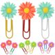 thumbnail image 3 of 12 pcs Flower Paperclips Cute Paper Clips Bookmark Marking Paper Clips Small Paper Clips, 3 of 3