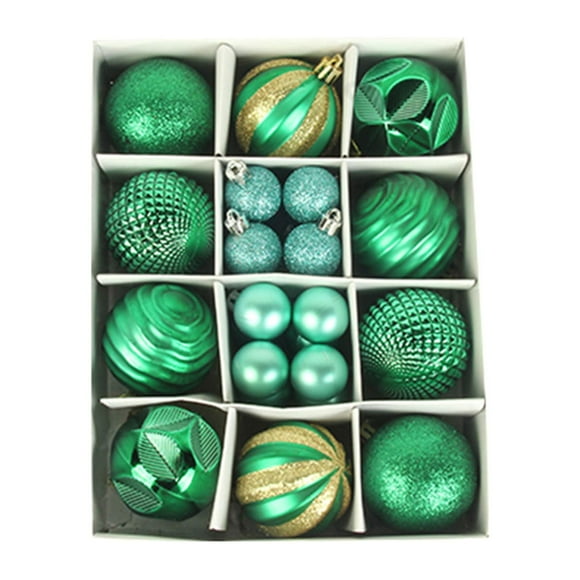 Christmas Ball Decorations Christmas Ball Gift Box Set Christmas Tree Pendant 3cm6cm/26pcs Grandparents Christmas Gift On Clearance