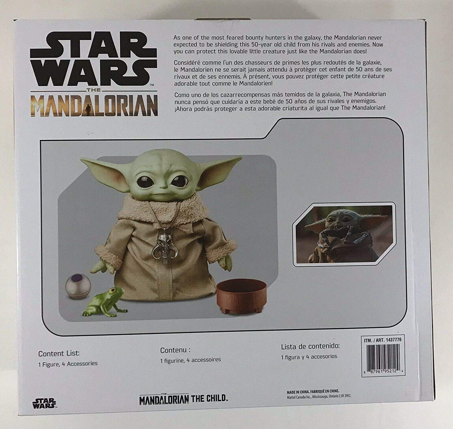 The Child Baby Yoda Star Wars The Mandalorian Mattel With 4 Accessories NIB 