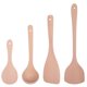 thumbnail image 1 of Juego de 4 espátulas de madera de haya para cocina, utensilios de cocina para sartén antiadherente., 1 of 6
