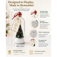 thumbnail image 4 of Recordable Christmas Tree in a Bottle, 3pc 30 Second Voice Recorder Ornaments for Mantel, Shelf and Holiday Decor Gifts, 7.1in, 4 of 9