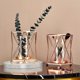 thumbnail image 2 of Wrought Iron Vase Large Mouth Geometric Column Flower Stand Glass Bottles for Home Living Roon Office Wedding Decoration Rose gold L, 2 of 4
