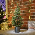 thumbnail image 3 of Flocking artificial Christmas tree, desktop cedar Christmas tree, indoor Christmas decorations, 3 of 5