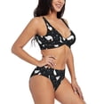 thumbnail image 2 of Kdxio Fashionable Goose Print Women's 2 Piece High Waisted Wrap Spaghetti Strap Summer Swimsuit Bikini Set-, 2 of 7