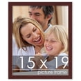 thumbnail image 2 of 15x19 Classic Modern Brown Picture Frame - UV Acrylic, Foam Board Backing, Hanging Hardware, 2 of 8
