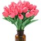 thumbnail image 1 of 15 tulipanes artificiales de seda de tacto real para decoración del hogar, Día de la Madre, primavera, boda, ramos, arreglos florales., 1 of 7