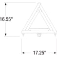 thumbnail image 3 of Deflecto, DEF73071100, Emergency Warning Triangle Kit, 1 Each, Orange,Red, 3 of 6