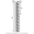thumbnail image 4 of Furinno PASIR 10-Tier Closet Organizer AdJUSTable Open Shelf 12" Width Blackwood, 4 of 9