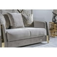 thumbnail image 2 of Lust Modern Style Loveseat Made with Wood & Under-seat Storage in Taupe, 2 of 6