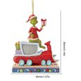 thumbnail image 3 of Colgante de madera de Navidad Wdftyju Grinchs decoración de árbol, 3 of 6