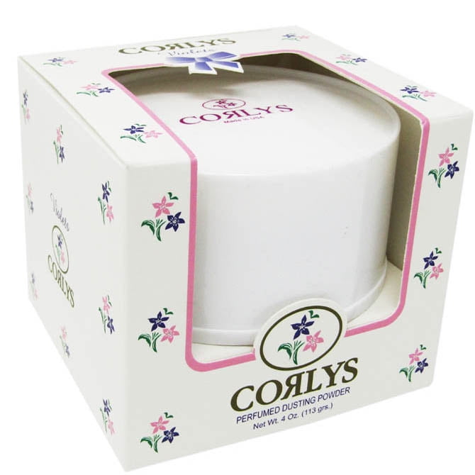 Corlys Dusting Powder for Women and Children With Puff 4 Oz