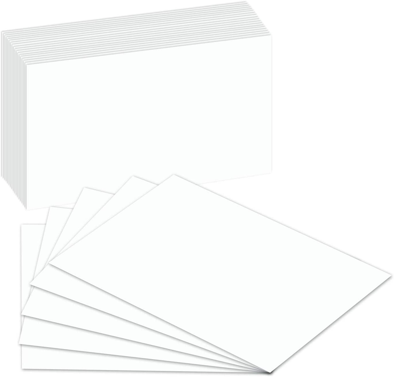 Thick 100 Sheets White 80lb Card Stock Vertical Ruled Note Cards