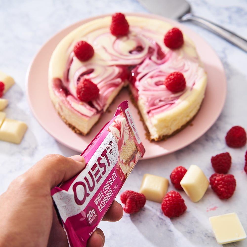 Quest Protein Bar White Chocolate Raspberry 20g Protein 4 Ct Walmart Com Walmart Com