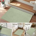 thumbnail image 6 of Bathroom Rugs 2x3 Ft, Sage Green Burlap Texture Non Slip Area Rugs for Kitchen Bedroom Entryway, Farmhouse Vintage Sage Green Washable Carpet Runner Rug Floor Mats for Bedroom Home Decor, 6 of 9