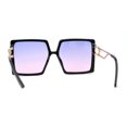 thumbnail image 2 of Womens Mod Luxe Square Plastic Butterfly Chic Sunglasses Black Purple Pink, 2 of 4