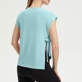 thumbnail image 4 of Fewfanhot Women's Side Tie Sleeveless Tank Top, Round Neck Casual Summer Blouse, Loose Fit Open Side Cami, S-3XL, 4 of 8