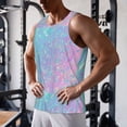 thumbnail image 5 of Honeii Fantasy Gradient Pattern Men's Workout Tank Top Casual Sleeveless Gym Muscle Shirts Bodybuilding Tee-X-Large, 5 of 7