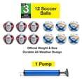 thumbnail image 2 of Xcello Sports Soccer Ball Size 3 Assorted Graphics with Pump (Pack of 12) - XS-SB-S3-12-ASST, 2 of 8