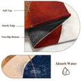 thumbnail image 6 of 2'x6' Rug Runners for Hallways Kitchen, Navy Blue Burnt Orange Non Slip Entryway Beside Floor Carpet Runner, Geometric Modern Boho Art Washable Laundry Room Bedroom Throw Rugs Mat for Family Pet, 6 of 8