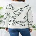 thumbnail image 3 of Women‘s Knit Sweater Aesthetic Harajuku Oversized Pullover Button Down Open Front Cardigan Outwear, 3 of 6