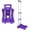 Purple, variant on Folding Hand Truck and Dolly 110-lbs Lightweight Portable Luggage Cart for School Travel Office Moving (Black)