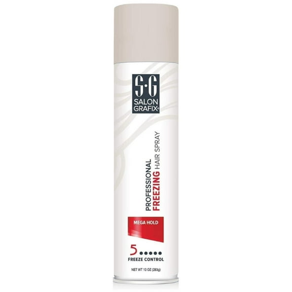 Salon Grafix Freezing Hair Spray Mega Hold 10 oz (Pack of 6)