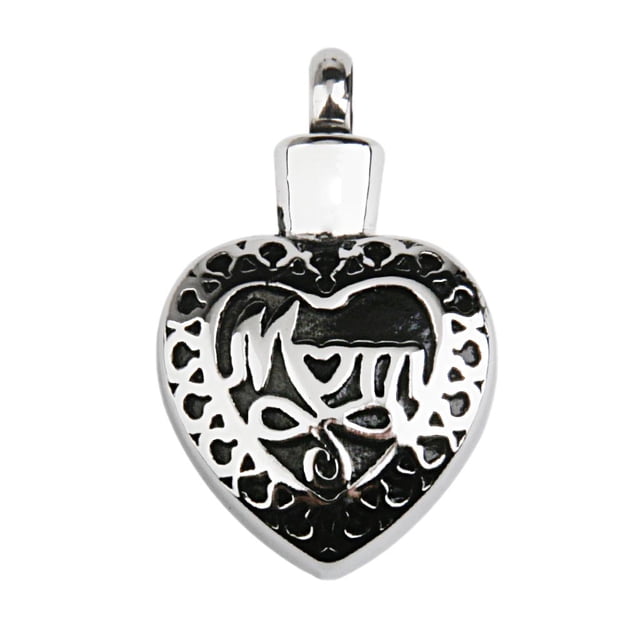 De Cremación De Acero Modelo Del Corazón Madre Acero Colgante Sunnimix La cremación colgante