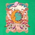 thumbnail image 6 of Wild Bobby Sun and Moon Groovy Vintage Daisy Flowers Stars Vintage Men Premium Tri Blend Tee, Envy, Small, 6 of 6