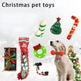 thumbnail image 2 of BESTSKY Christmas Holiday Themed Pet Giftset Soft Plastic Dog Chewing Toy Teething Rope Gifts Box for Various Size Breeds, 2 of 7