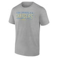 thumbnail image 2 of Men's Heather Gray Los Angeles Chargers Swagger T-Shirt, 2 of 3
