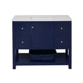 thumbnail image 6 of Lakeshore 42" Bathroom Vanity with Royal Blue Cabinet and Engineered White Top, 6 of 6
