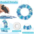 thumbnail image 4 of Sinkoo Sea Glass Wreath - Handmade 8.5 Inch Beach Wreath, Coastal Style Christmas Decor Wreaths for Home Decor, Door, Window, Kitchen Cabinet, Chair and Wall (Blue), 4 of 6