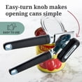 thumbnail image 3 of Farberware Soft Grips Manual Can Opener, Black with Slate Blue Accents, 3 of 11