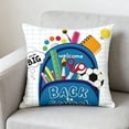 thumbnail image 5 of Throw Pillow Cover,Reading Topic Pattern Soft Washable with Hidden Zipper for Living Room Bedroom Term Begin Gift, 5 of 9