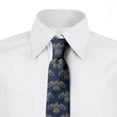 thumbnail image 2 of Birds Necktie, Soaring Bird of Prey, Dress Tie, 3.7", Slate Blue Mustard, by Ambesonne, 2 of 3