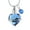 Blue, variant on Crystal Heart Cremation Jewelry for Ashes Urn Necklace for Ashes of Loved One-With me always