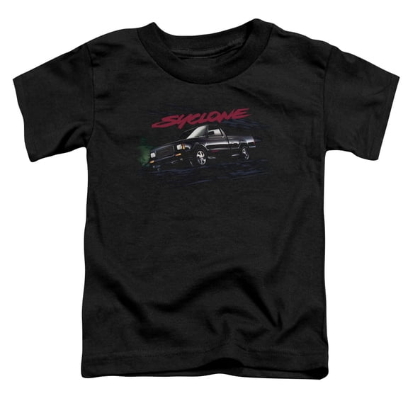 Trevco GMC107-TT-2 GMC & Syclone-Short Sleeve Toddler T-Shirt, Black - Medium - 3 Toddler