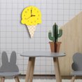 thumbnail image 3 of Ice Cream Wall Clock Silent Wooden Clock for Home Living Room, 3 of 6