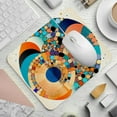 thumbnail image 2 of Geometric Cube 8.3x9.8 Inch Square Non-Slip Rubber Bottom Mouse Pad, Desk Pad, Desk Mat - Printed Design for Office and Gaming, 2 of 6