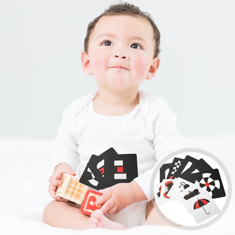Montessori Baby Toys Black White Flash Cards 0-3 Years Colorful Flashcard  High Contrast Visual Book Sensory Toys for Toddler - Realistic Reborn Dolls  for Sale