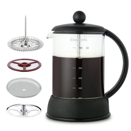 

Easyworkz Eclipse French Press 27 oz Coffee Tea Maker with Borosilicate Glass