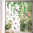 thumbnail image 3 of Pegatinas de ventana de enredadera, calcomanías de ventana de jaula de pájaros, calcomanías botánicas para piso de ventana, calcomanías no adhesivas, calcomanía de ventana de dormitorio, decoración, 3 of 8
