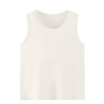 thumbnail image 2 of Delliss Girl's Solid Color Crew Neck Tank T-Shirt Fashion Casual Top 2-15 Years, 2 of 5
