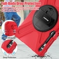 thumbnail image 3 of Funda para Tablet BRAECNstock para Samsung Galaxy Tab S10+ 12.4'' Roja, 3 of 7