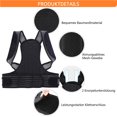 thumbnail image 2 of ruzhgo Adjustable Posture Corrector Back Support for Men Women Back Brace with 2 Removable No.3, 2 of 6