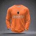 thumbnail image 4 of Men's Hello Darkness My Old Friend Shirts Waffle Long Sleeve T-Shirt St. Patrick's Day Shirt, 4 of 6