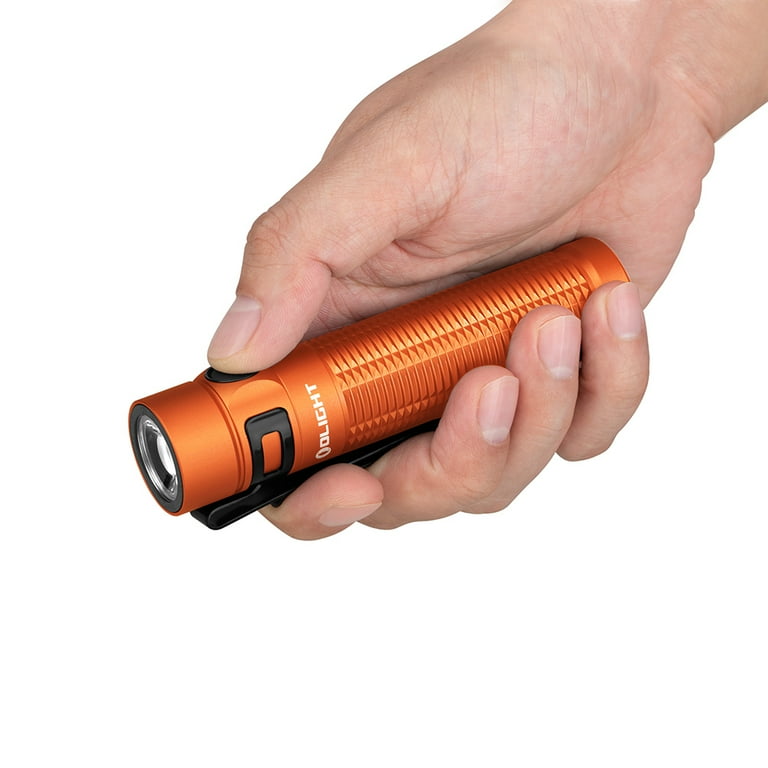 Olight Baton 3 Pro Max Orange EDC Flashlight, Cool White, 2500