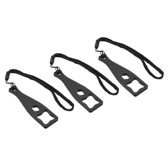 Unique Bargains Aluminium Camera Screw Spanner, Tighten Knob Bolt Nut Screw Wrench, Black, 3 Pack